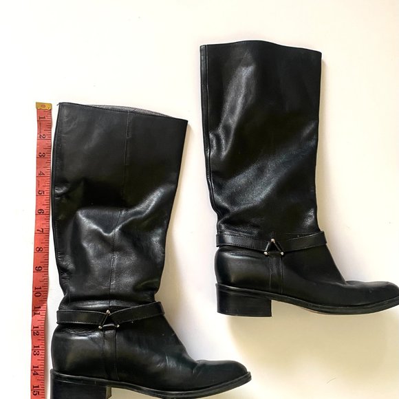 Genuine Leather Calf-High Boots - Picture 5 of 6